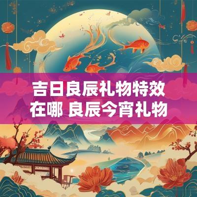 吉日良辰礼物特效在哪 良辰今宵礼物特效