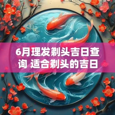 6月理发剃头吉日查询 适合剃头的吉日11月份
