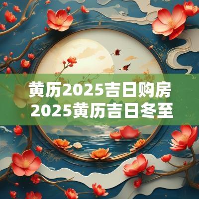 黄历2025吉日购房 2025黄历吉日冬至
