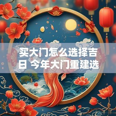 买大门怎么选择吉日 今年大门重建选吉日