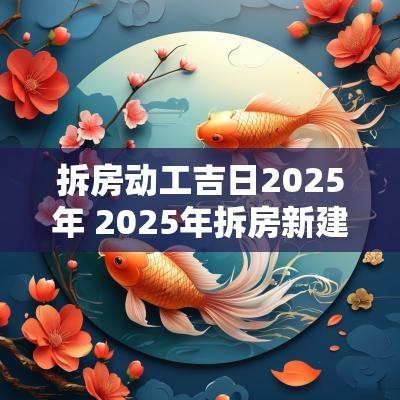 拆房动工吉日2025年 2025年拆房新建房吉日