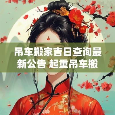 吊车搬家吉日查询最新公告 起重吊车搬家