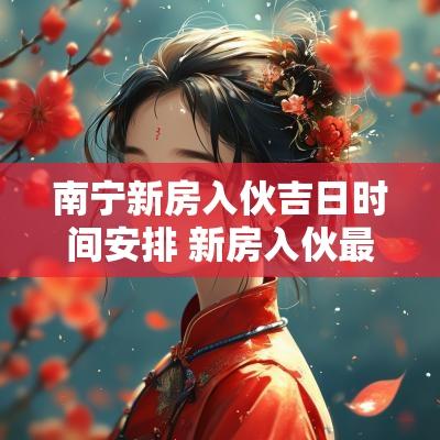 南宁新房入伙吉日时间安排 新房入伙最佳日期