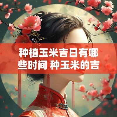 种植玉米吉日有哪些时间 种玉米的吉日和时间