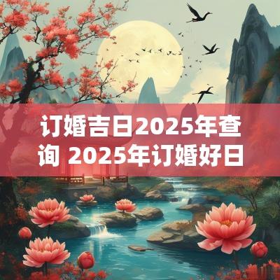 订婚吉日2025年查询 2025年订婚好日期