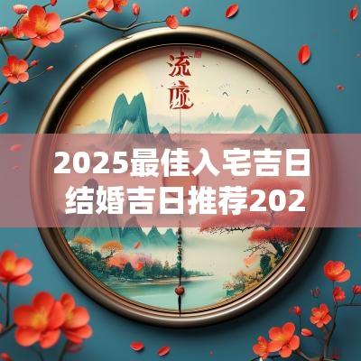 2025最佳入宅吉日 结婚吉日推荐2025