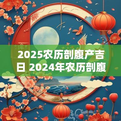 2025农历剖腹产吉日 2025年农历剖腹产吉日一览表