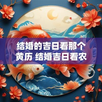 结婚的吉日看那个黄历 结婚吉日看农历还是阳历