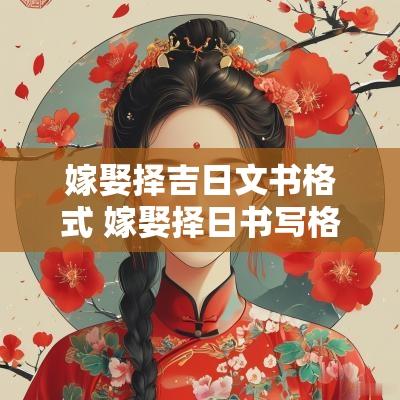 嫁娶择吉日文书格式 嫁娶择日书写格式范文