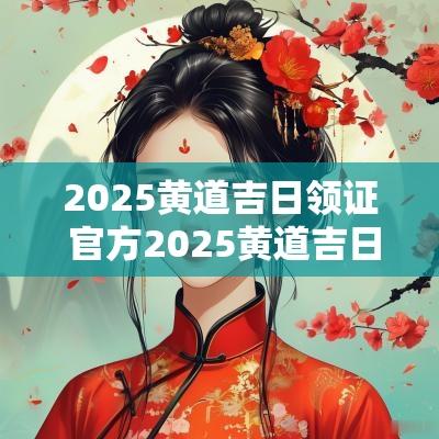 2025黄道吉日领证 官方2025黄道吉日