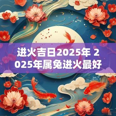 进火吉日2025年 2025年属兔进火最好吉日