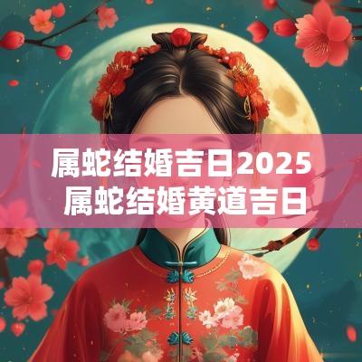 属蛇结婚吉日2025 属蛇结婚黄道吉日