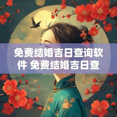 免费结婚吉日查询软件 免费结婚吉日查询