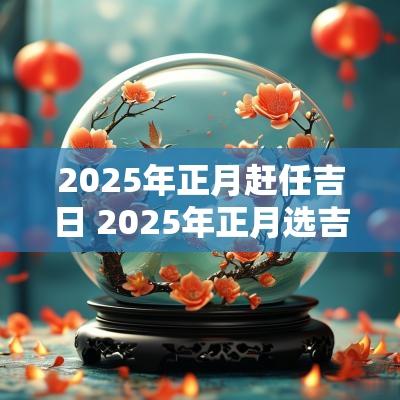 2025年正月赶任吉日 2025年正月选吉日