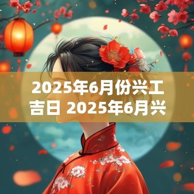 2025年6月份兴工吉日 2025年6月兴工吉日