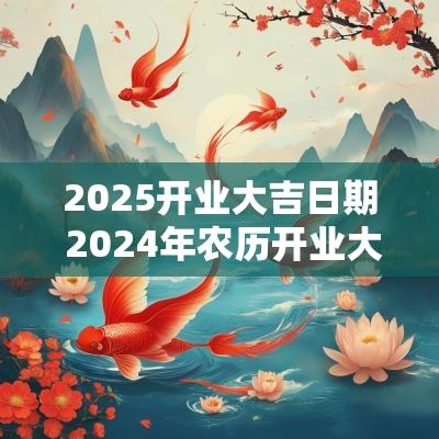 2025开业大吉日期 2025年农历开业大吉的日期