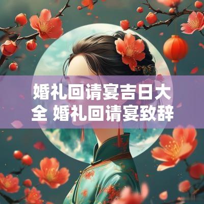 婚礼回请宴吉日大全 婚礼回请宴致辞