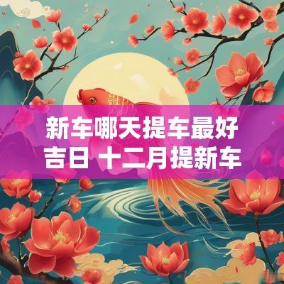 新车哪天提车最好吉日 十二月提新车吉日