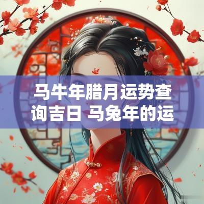 马蛇年腊月运势查询吉日 马蛇年的运势