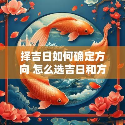 择吉日如何确定方向 怎么选吉日和方位