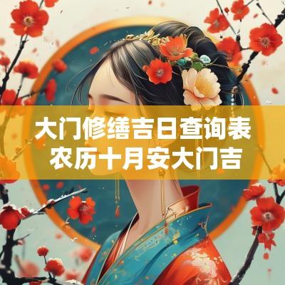 大门修缮吉日查询表 农历十月安大门吉日