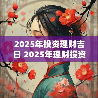 2025年投资理财吉日 2025年理财投资吉日