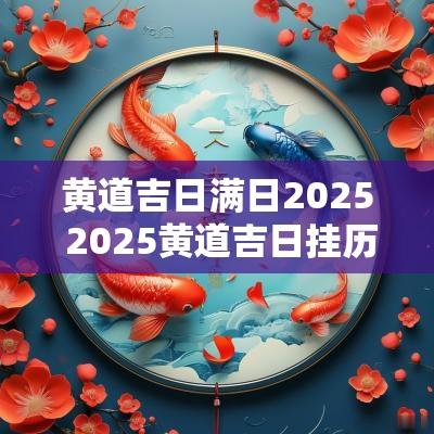 黄道吉日满日2025 2025黄道吉日挂历