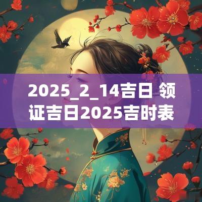 2025_2_14吉日 领证吉日2025吉时表