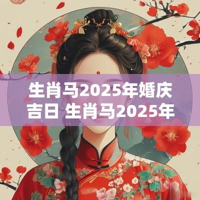 生肖马2025年婚庆吉日 生肖马2025年几月结婚最好