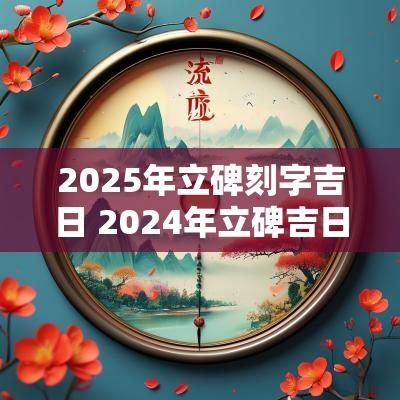 2025年立碑刻字吉日 2025年立碑吉日查询