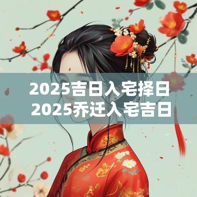 2025吉日入宅择日 2025乔迁入宅吉日查询表