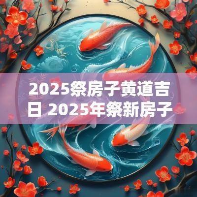 2025祭房子黄道吉日 2025年祭新房子最佳日子