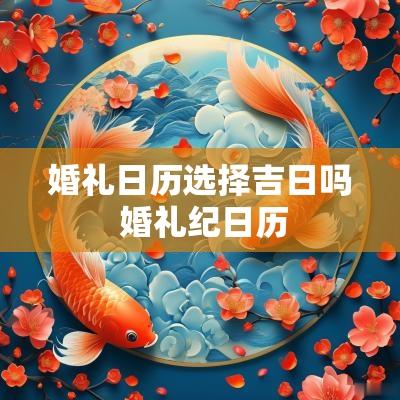 婚礼日历选择吉日吗 婚礼纪日历