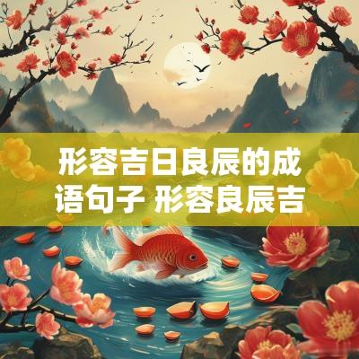 形容吉日良辰的成语句子 形容良辰吉日的祝福语