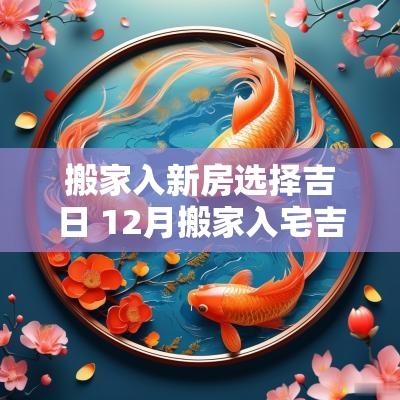 搬家入新房选择吉日 12月搬家入宅吉日 搬家入新房选择吉日 12月搬家入宅吉日