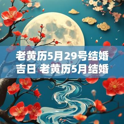 老黄历5月29号结婚吉日 老黄历5月结婚吉日