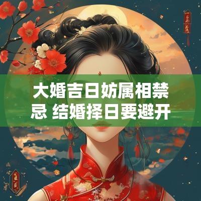 大婚吉日妨属相禁忌 结婚择日要避开杨公忌日吗