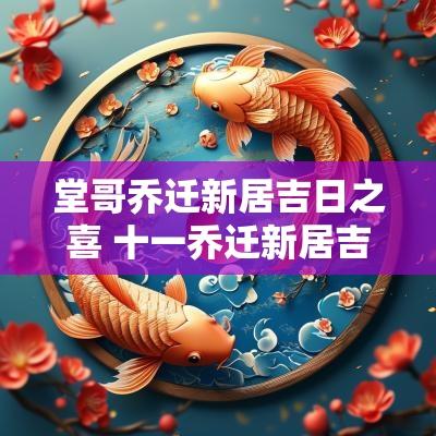 堂哥乔迁新居吉日之喜 十一乔迁新居吉日大全