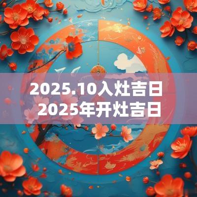2025.10入灶吉日 2025年开灶吉日