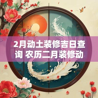 2月动土装修吉日查询 农历二月装修动土的吉日一览表