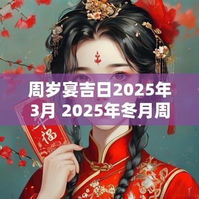 周岁宴吉日2025年3月 2025年冬月周岁宴吉日