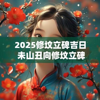 2025修坟立碑吉日 未山丑向修坟立碑吉日