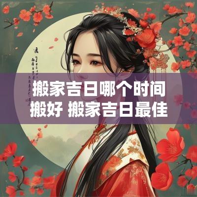 搬家吉日哪个时间搬好 搬家吉日最佳时间表
