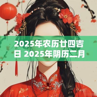2025年农历廿四吉日 2025年阴历二月初四是黄道吉日吗