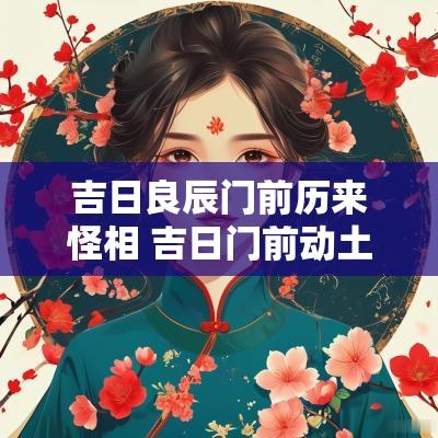 吉日良辰门前历来怪相 吉日门前动土有煞气吗