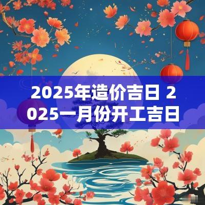 2025年造价吉日 2025一月份开工吉日