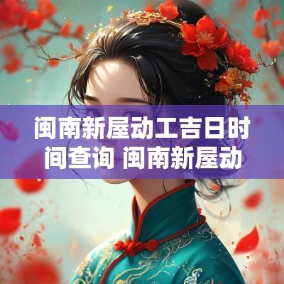 闽南新屋动工吉日时间查询 闽南新屋动工吉日查询表