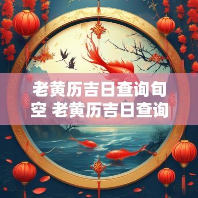 老黄历吉日查询旬空 老黄历吉日查询2014