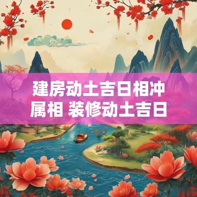 建房动土吉日相冲属相 装修动土吉日和生肖有关吗