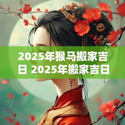 2025年猴马搬家吉日 2025年搬家吉日老黄历查询